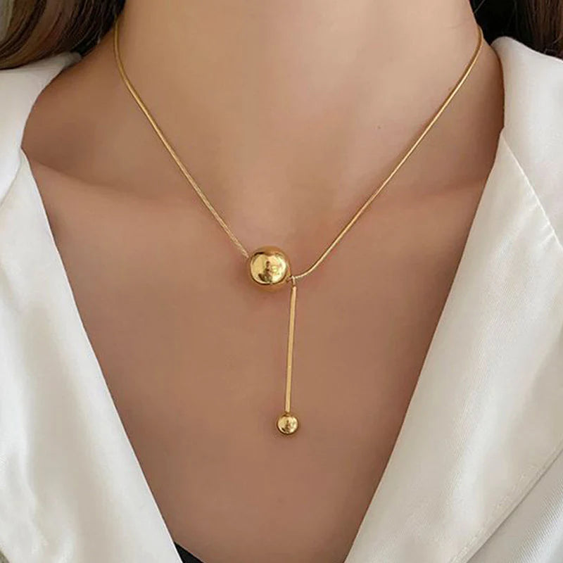 Anti Tarnish Ball Necklace