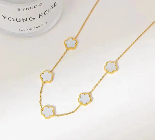 Anti Tarnish Flower Necklace