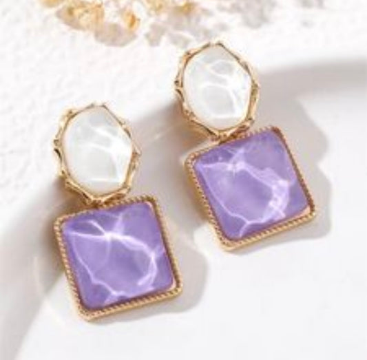 Trendy Square Earrings