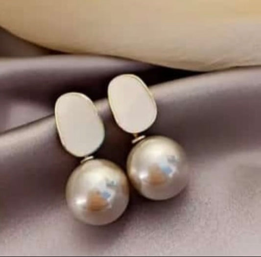 Rustic Pearl Earrings