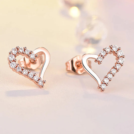 Rose Gold American Diamond Studs