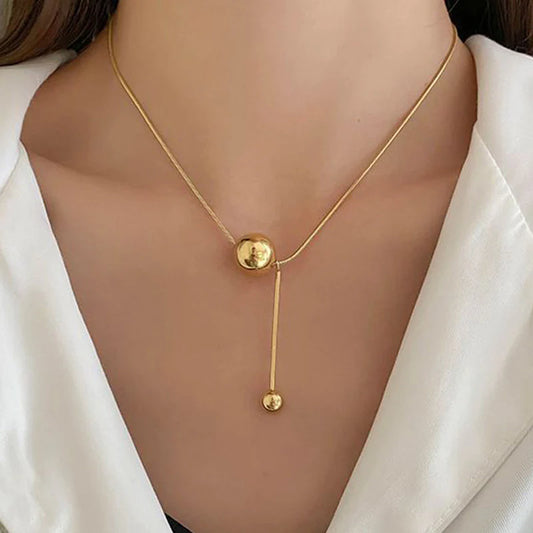 Anti Tarnish Ball Necklace