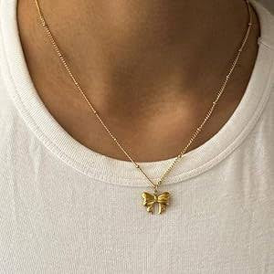 Tiny Bow Necklace